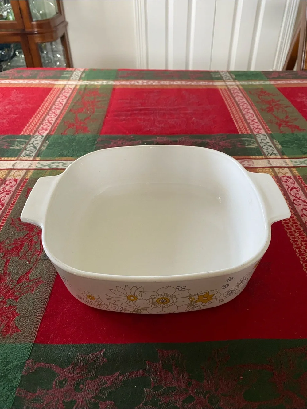Vintage Corning Ware A-2-B Floral Bouquet 2qt Casserole Baking Dish Daisy Design